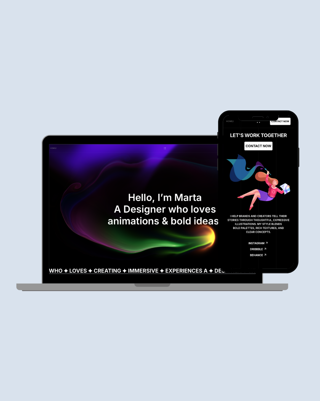 Designer portfolio web