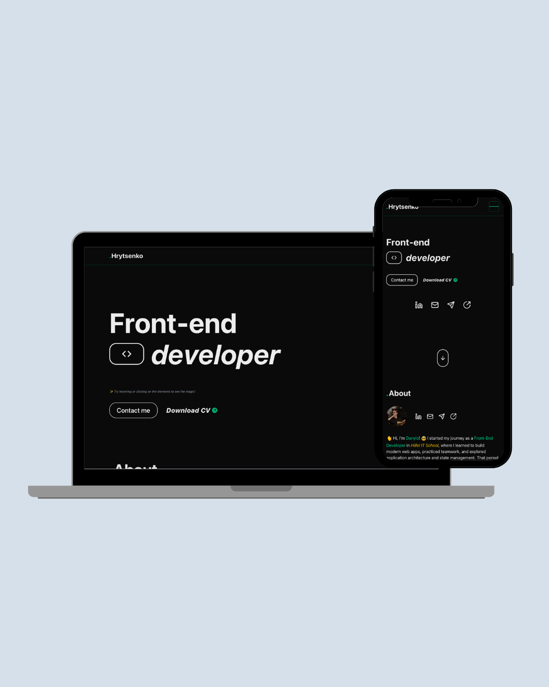 My portfolio web